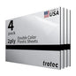 Trotec | Metallic Looking Acrylic Sheet | 12"x20"x1/16, 4 Pcs | Brushed Aluminum/Black | Metallic Finish - Scratch Resistant for Laser Engraving & Cutting,Printing,Glowforge,Name Plate | USA Made