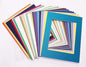 5x7 Mat for 8.5x11 Frame - Precut Mat Board Acid-Free Mixed Colors 5x7 Photo Matte For a 8.5x11 Picture Frame, Premium Matboard for Family Photos, Show Kits, Art, Picture Framing, Pack of 100 Mats