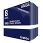 Trotec TroLase | 12"x12"x1/16", 8 Pcs | Blueberry/White | 2 Ply | Modified Acrylic | Laser Engraving Double Color Plastic Sheet | Engraving Blanks for Laser, Saw, Guillotine | Made in USA