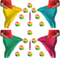 Granny Pants Yard Game, Hilarious Inflatable Ball Relay Set with Granny Giant Stretchy Pants, Ganny Pants Outdoor Game, Balls and Pump, Team Relay Family Reunion Party Field Game Set