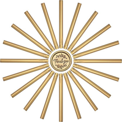 SWANGSA 20 Pieces Glue Gun Sealing Wax Sticks Antique Gold for Wax Seal Stamp, Great for Wedding Invitations, Cards, Envelopes, Wine Packages, Gift Wrapping (Antique Gold)
