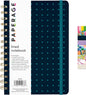 PAPERAGE Lined Spiral Journal Notebook, (Navy/Turquoise Dot), 160 Pages, Hardcover Journal for Women & Men, Medium 5.5 in x 8 in - 100 GSM, Thick Paper, Spiral Notebook for Work, School & Journaling