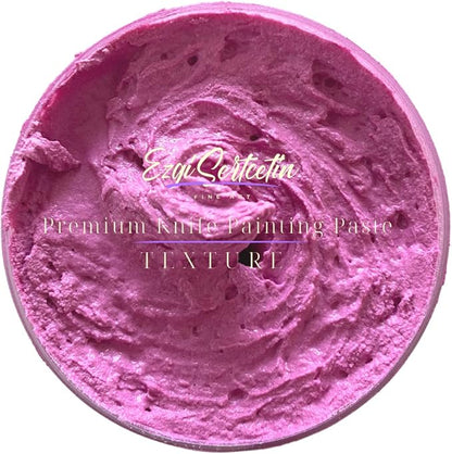 Premium Palette Knife Painting Paste|Texture Paste|Authentic Bright Colors|Ready to Use|Easy to Apply| 6oz (Sky Magenta)
