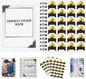 GOONAVI 15 Sheets 360 PCS Golden Black Acid-Free Photo Corners Notebook, Self-Adhesive Corners for DIY Album Journal, Corner Stickers for Trip Memory Book