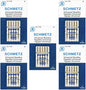 SCHMETZ Universal Sewing Machine Needles - Size 110/18, 5-Needle Cards, Pack of 5