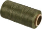 MECCANIXITY Waxed Thread,284 Yard 0.8mm 150D Flat Wax Thread Polyester Waxed String for Leather Sewing Hand Weaving Book Binding Home Decoration,Dark Green