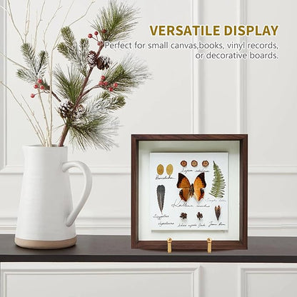 Plate Holder Easel Display Stand - 6 inch Metal Plate Stands for Display - Tabletop Picture Stand - Gold Iron Easels for Display Pictures | Photo Frames | Book | Decorative Plates | Plaque - 2 Pack