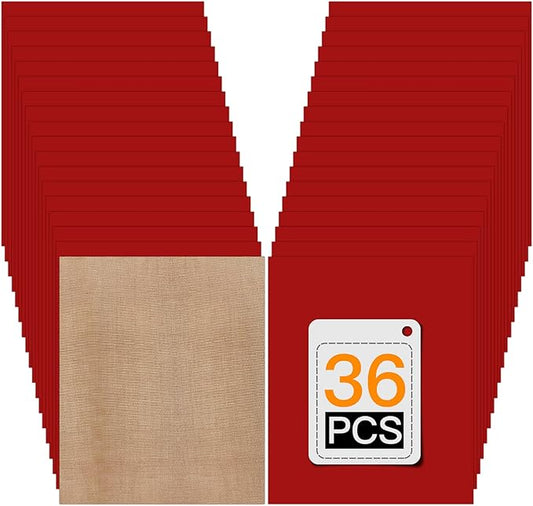 HTVRONT Red Heat Transfer Vinyl Bundle: 36 Pack 12" x 10" Iron on Vinyl Compatible with Cricut Cutting Machine, Silhouette Cameo or Heat Press Machine