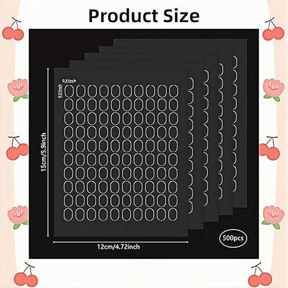 500 Pcs Clear Gel Glue Dots, Double Sided Removable Adhesive Dots, Sticky Tack Mounting Putty for Balloons, Crafts, Photos, Home Decor, DIY Party Decorations