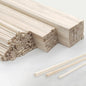 222Pcs Balsa Wood Sticks,Wood Strips Balsa Square Wooden Dowels Hardwood Unfinished Wood Sticks for Crafts DIY Projects Models Making Supplies (1/8in+3/16in+1/4in 222pcs)