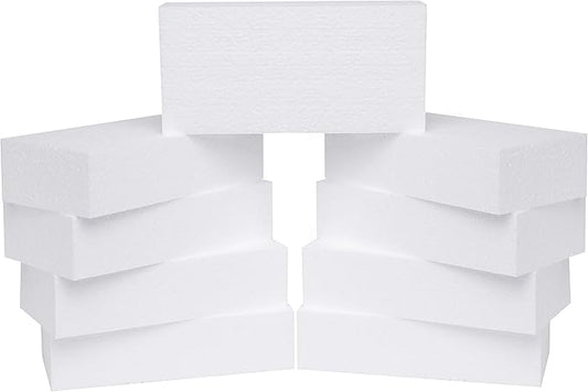 Silverlake 8x4x2 Craft Foam for Styrofoam Block Projects (9-Pack)