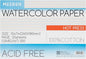 MEEDEN Watercolor Paper Block, 100% Cotton Watercolor Paper Pad of 20 Sheets, 140lb/300gsm, Acid-Free Art Paper for Watercolor, Gouache, Ink and More, 10" x 7" Hot Press