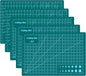Cutting Mat 8in6in Self Healing Cutting Mat Size Double Sided 5-Ply Rotary Sewing mat for Crafts Fabric Quilting Hobby Art Clay Precision Scrapbooking Project, A5, Green 5PCS