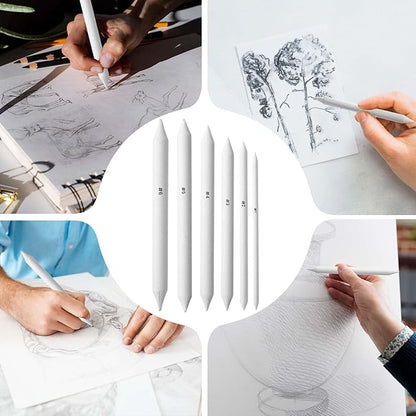 18Pcs Blending Stumps for Drawing, Paper Art Blenders, Art Blending Pencils Supplies, Drawing Pencils for Student Artist Charcoal Sketch Painting Tools, Shading Pencil for Sketching Supplies