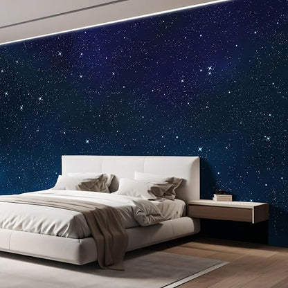wall26 Large Wall Mural Beautiful Scenery of The Starry Night Self-Adhesive Vinyl Wallpaper Removable Wall Sticker - 120x144 inches