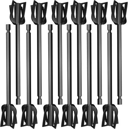 Resin Mixer Epoxy Mixer Paddles - 12 Plastic Pixiss Multipurpose Bidirectional Paint Stirrer for Drill Epoxy & Paint Mixer Drill Attachment - Paint Stirrers Epoxy Stirrer - Paint Mixer for Drill