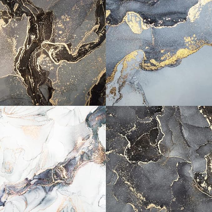 Marbled Scrapbook Paper Pad Color Marble Patterned Paper 6×6,24 Sheets Single-Sided Scrapbooking CardStock Papers Pad for Holiday Cardmaking DIY Origami Journaling.
