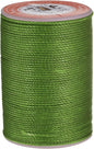 uxcell Round Leather Sewing Waxed Thread, 55m / 60 Yards Wax Polyester String, 0.8mm Waxed Stitching Cord for Leather Crafts, Bookbinding, Bracelets Braided, Grass Green