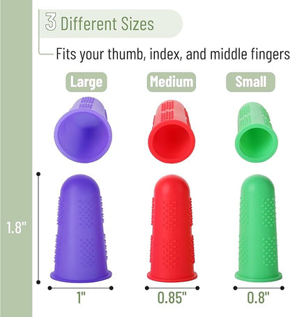 Mr. Pen Hot Glue Gun Silicone Finger Protectors, 24 pcs, Pastel Colors Finger Tips and Grip