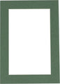 8x10 Mat Bevel Cut for 5x8 Photos - Acid Free Hunter Green Precut Matboard with Backing Board and Crystal Clear, Self Seal Photo Mat Bag - for Pictures, Photos, Framing - 4-ply Thickness