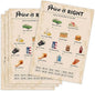 70th Birthday Party Games, Price is Right Games, Birthday Party Supplies for Adults, Fun 1955s Party Game，Pack of 30 Cards