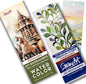 Artist Bookmark Sketchpad Combo – 300 GSM 100% Cotton & 320 GSM Cellulose Ivory Paper | Premium Mixed Media Paper for Watercolor, Gouache, Calligraphy & Ink – Bookmark Size 6x2”