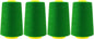 Mandala Crafts 4 Pack of Serger Threads Cones Spools - 40S/2 24000 Yards Polyester Dark Green Threads for Sergers Machine and Overlock Quilting Sewing Machine