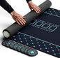 Newverest Poker Table Top 70" x 35", Texas Hold'em Poker Mat for Home Game Nights Up to 10 Players, Casino| Poker Topper Cloth for Tables in Zipper Storage Bag with 8 Coasters in Poker Gift-Ready Box