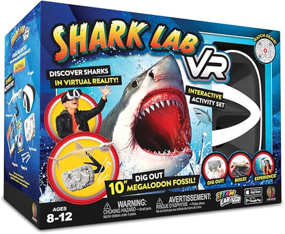 Abacus Brands STEAM Shark Lab VR - Illustrated Interactive VR Book and STEAM Learning Activity Set - for Ages 8 and Up