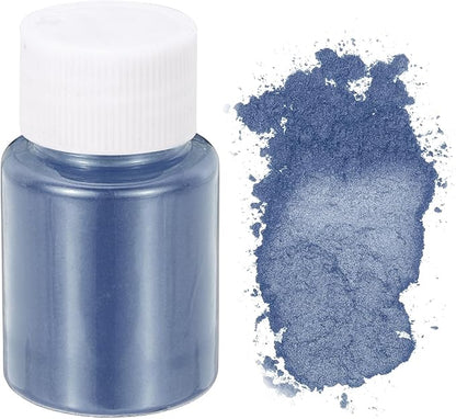 uxcell 10g/0.35oz Cosmetic Grade Mica Powder, 600 Mesh Mica Powder Natural Resin Epoxy Pigment Powders for Casting Resin, Candle Dye, DIY Nail Polish and Lip Gloss, Light Blue