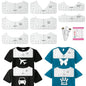 Vowlove Tshirt Ruler Guide for Vinyl Alignment - Tee Shirt Centering Designs Alignment Tool, T-Shirt Measurement Ruler Graphics Placement, Sublimation Blanks Accessories Heat Press Screen Printing