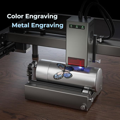 Creality Laser Engraver 22W Output, 120W High Power Laser Engraving Machine, CNC Laser Cutter and Engraver Machine for Metal and Wood, Paper, Acrylic, Glass, Leather etc, 17" x 16"