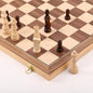 Wooden Chess Set with Folding Board - 15" Classic Magnetic Chess Set with Protective Bag for Adults, Chess Lovers Tournament Professional Beginner