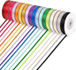 ABSOFINE 18 Colors Double Faced Satin Ribbon Polyester,1/8 inch Solid Fabric Ribbon Roll for Gift Wrapping, DIY Crafts, Wedding Birthday Party Decorations