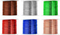 Mandala Crafts 13 Gauge Anodized Aluminum Craft Wire for Jewelry Making - 300 FT Colored Flexible Silver Copper True Blue Brown Red Kelly Green Wire - Bendable for Bonsai Armature Crafting Sculpting