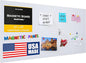 Diamond Life Magnetic Board - Memo & Vision Board for Home, Office, and Classroom - Magnet Board for Kids - Pre-drilled Mounting Screws Included (White 24"x48")