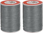 uxcell Round Leather Sewing Waxed Thread, 55m / 60 Yards Polyester Wax String, 0.80mm Wax Stitching Cord for Leather Crafts, Bookbinding, Bracelets Braided, Dark Coffee, 2pcs