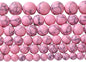 36pcs 10mm Pink Turquoise Beads Natural Stone Round Loose Spacer Beads for Jewelry Making DIY Bracelet Necklace 1 Strand 15inch
