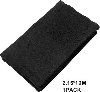 Boao Halloween Cheese cloth 85 x 394 Inch Black Cheesecloth Roll for Crafts Large Cotton Muslin Gauze Fabric for Halloween Outdoor & Indoor Spooky Decoration