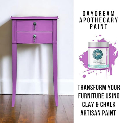 Daydream Apothecary Premium Chalk Style Paint for Furniture, Home Décor, Wood, DIY Interior Projects, Quick Dry, No Prep or Prime Needed, Matte Purple - 8oz