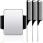 WILLBOND Magnetic Wrist Sewing Pincushion Wrist Magnetic Pin Holder Wristband Pin Cushion Holder with 3 Pcs Stainless Steel Pintail Comb Rat Tail Comb for Hair Clips Hand Sewing(Black)