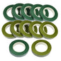 12 Rolls 1/2 Inch 30 Yard Green Floral Tape for Bouquet Stem Wrapping - Adhesive, Waterproof and Flexible (Olive Green+Dark Green)