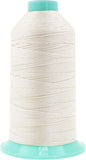 Mandala Crafts Bonded Nylon Thread Off White Heavy Duty Sewing Threads - 800 YDs Size 207 630D T210 Tex 210 Thread for Leather Jeans Weaving Outdoor Marine Upholstery Threads