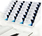 Acrylic Business Card Holder for Desk Multiple Business Card Holders 28 Slot 7 Tier Large Business Card Organizer Business Card Display Rack Clear Plastic Business Card Stand for Home Office