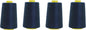 Mandala Crafts 4 Pack of Serger Threads Cones Spools - 20S/2 24000 Yards Polyester Navy Blue Threads for Sergers Machine and Overlock Quilting Sewing Machine