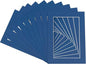 5x7 Mat for 8.5x11 Frame - Precut Mat Board Acid-Free Royal Blue 5x7 Photo Matte For a 8.5x11 Picture Frame, Premium Matboard for Family Photos, Show Kits, Art, Picture Framing, Pack of 100 Mats