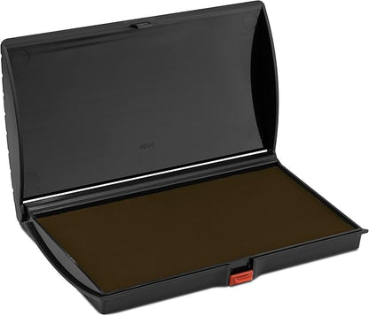 Large Premium Brown Ink Stamp Pad - 3" by 6" - Quality Felt Pad