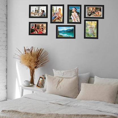 15 Pack 12x16 Black Picture Mats, Frame Mattes for 9x12 Pictures Display Photo Frame Mat Core Bevel Cut Mat Board Show Kit for Photos, Prints, Artworks