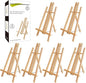 CONDA 6 Pack 16" Tabletop Display Easel, Portable A-Frame Tripod Display Easel for Painting Party & Displaying Canvases, Photos, Display Tripod Holder Stand for Students Kids Beginners