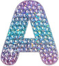 StickerBeans® Rhinestone Alphabet Letter Sticker A - Unique Sparkly Design 2” x 2” Cut-to-Shape Adhesive - Personalization, Collecting, Gifting, Scrapbooking, Decorating Laptops, Phone Cases, All Ages